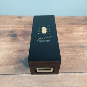 Beringer Eighth Maker Mark Beringer Black Lacquer Presentation Box Gold Tone